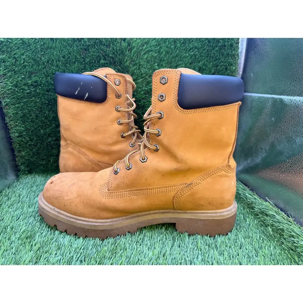 Timberland Direct Attach TB126002713 Combat Boot Mens 12 Brown Leather Steel Toe